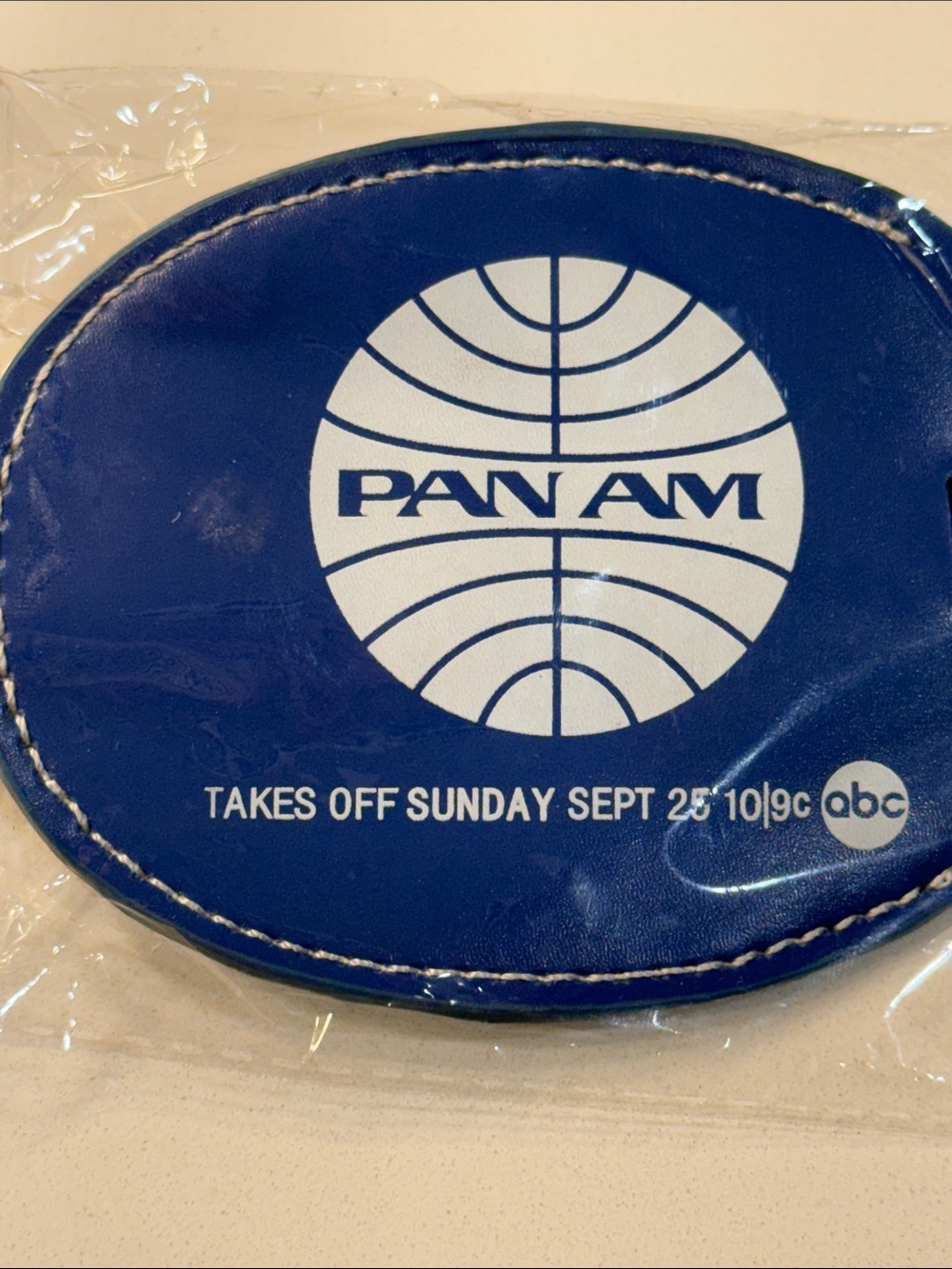 NWT Vintage Style Pan Am Luggage Tag ABC TV Show Promo